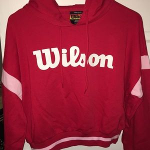 Never worn Wilson crop hoodie from Forever 21